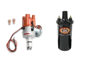 Pertronix Flame-Thrower Coil & Electronic Distributor Kit For VW Type 1 - Picture 1 of 5