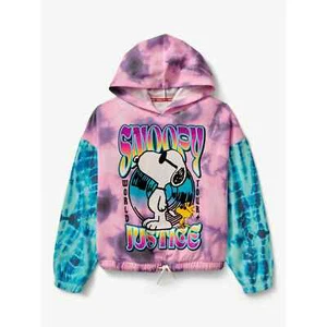 Justice Girls Snoopy Cinch Hem Hoodie, Sizes XS-XLP - Picture 1 of 4