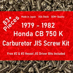 Honda CB 750 K Carburetor Complete JIS Screw Kit MADE IN JAPAN  USA Stock - Foto 1 di 3