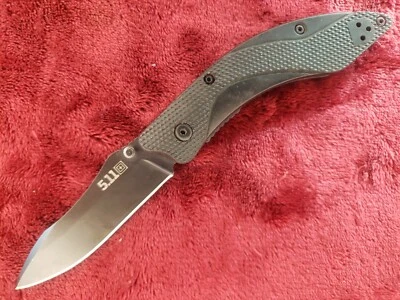 5.11 Trusted By Professionals 2012 Pocket Knife Liner Lock Plain Edge Blade - Image 1 of 4