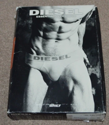 NIB Diesel Men's Blade White Brief Underwear XL Essential Cotton Stretch - image 1 of 4