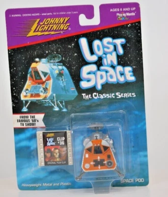 JOHNNY LIGHTNING LOST IN SPACE SPACE POD DIECAST & FILM CLIP #20 1:64 Scale - Image 1 of 3