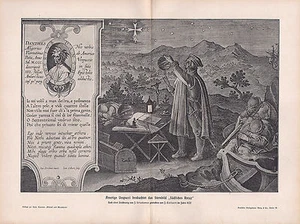1903 ASTRONOMÍA IMPRESIÓN ALEMANA AMERIGO VESPUCCI CONSTELACIÓN DE LA CRUZ DEL SUR (1522) - Imagen 1 de 1