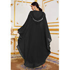 Hooded Abaya Women Muslim Moroccan Dress African Dashiki Dubai Kaftan Gown Islam