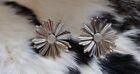 Sarah Coventry  "Sunflower" Silver Clip Earring Super Nice Retro 1969