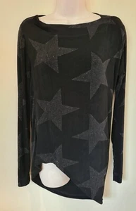 Vivienne Westwood tunic top black Star shimmer Print Size S - Picture 1 of 12