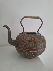 Théière ancienne Cuivre orientaliste maroc. - Picture 1 of 7