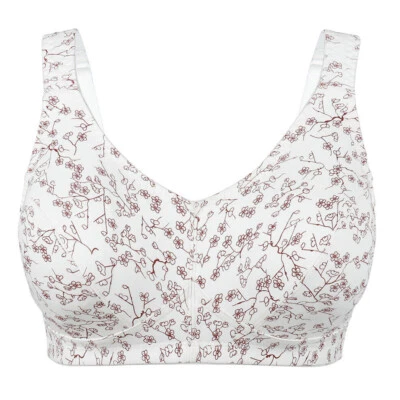 Sujetador C D DD E F G GG Dama Lencería de Media Edad Copa Completa Sexy Inalámbrico Foto 1 de 4