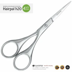 Suvorna hairpal h20 4.5” Men's Precision Beard Mustache Trimming Cutting Shears - Picture 1 of 4