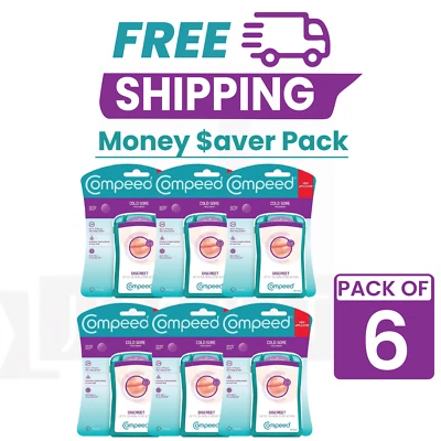 Paquete de 6 parches Compeed para herpes labial de 90 (paquete de 6 de 15 parches) Foto 1 de 4