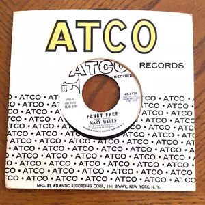 45 RPM "FANCY FREE/ME AND MY BABY" - MARY WELLS - 1966 - PROMO - Picture 1 of 4