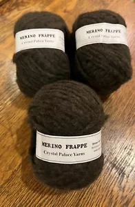 Crystal Palace yarns Merino Frappe 80% Merino wool 20% poly color 091 lot of 3 - Picture 1 of 9