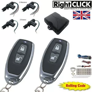 Kit de bloqueo central de 4 puertas remoto sin llave/inmovilizador/alarma CLR698-4D - Imagen 1 de 5
