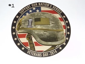 Collectible HARLEY DAVIDSON 2014 Support Nation's Heroes Sticker Emblem Decal - Picture 1 of 1
