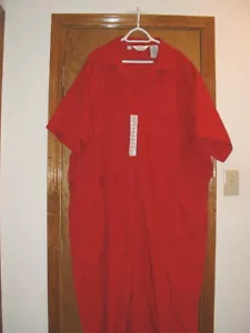 Men's Walls Master Made Red Short Sleeve Coveralls 60R NEW - Picture 1 of 2
