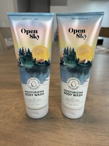 Bath & Body Works OPEN SKY feuchtigkeitsspendende Körperwäsche 2 BRANDNEU VOLLE GRÖSSE - Bild 1 von 4