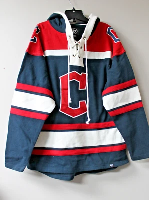 New MLB Cleveland Guardians Lacer jersey style mid weight cotton hoodie men XL - Image 1 of 4