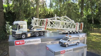 WSI 02-1153 + 01-1558 MB TRACTOR 6X4 SEMI NOOTEBOOM BRACCIO TRELLIS & VW ROXU. - Immagine 1 di 4