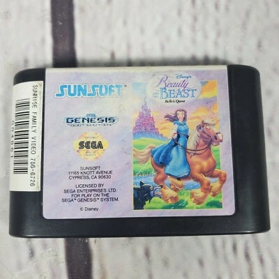 Disney's Beauty And The Beast : Belle's Quest Sega Genesis Game Tested - Image 1 of 4