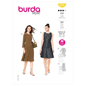 Burda Style SEWING PATERN 6099 Misses' Dresses Sizes 8,10,12,14,16,18 - Picture 1 of 6