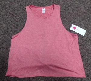 NWT Yogalicious 'Heather Hibiscus' Tank Top MSRP $38 Womens Size L - Picture 1 of 6