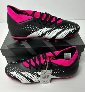 adidas Predator Accuracy.4 S FxG Cleats Mens Size 10 Black White Hot Pink GW4600 - Picture 1 of 8
