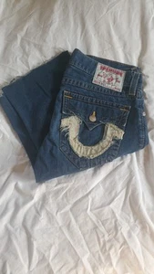 Pantalones Cortos Denim Marca True Religion-Billy World Tour Talla 34 Hechos en EE. UU. - Imagen 1 de 14