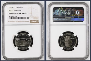 2005 S CLAD 25C West Virginia PF69 ULTRA CAMEO *Freshly Graded* - Picture 1 of 1