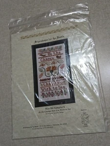 Scholehouse For The Needle Cross Stitch Pattern Wee Bit Sampler 4 Be The Change - Picture 1 of 3