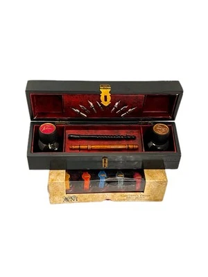 Authentic Models Arman Calligraphy  Pen And 8 Pc. Nib Set + Ink Set Of 12- MG127 - Image 1 of 4