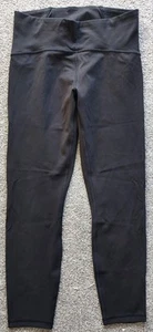 Lululemon Leggings 10 Black Train Times Mesh Accent Crop - Picture 1 of 16