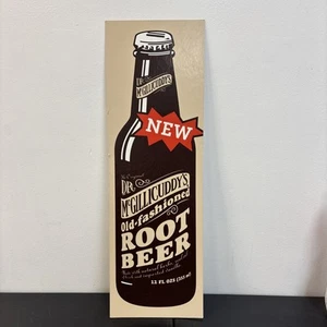 Vintage Dr McGillicuddy’s Root Beer Cardboard Bottle Theme Sign 21”x7” - Picture 1 of 12
