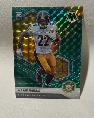 Najee Harris 2021 Panini Mosaic #313 Prizm Green Pittsburgh Steelers - Image 1 of 2