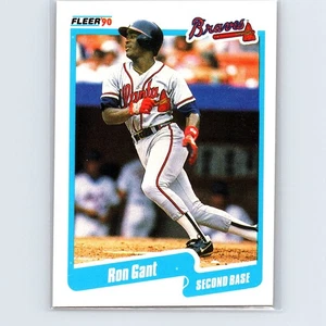 1990 Fleer Ron Gant #582 Atlanta Braves - Picture 1 of 2