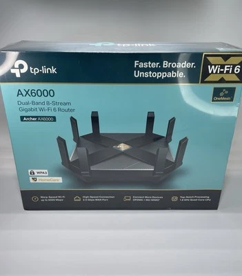 TP-Link AX6000 WiFi 6 Router(Archer AX6000) / NEW FACTORY SEALED - Image 1 of 4