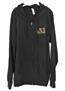 Gold Skeleton Mens Black Sweatshirt  SZ 2XL  INDEPENDENT TRADING CO.  Halloween - Picture 1 of 13