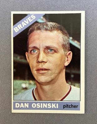 1966 Topps Baseball Dan Osinski #168 Atlanta Braves Vintage Card - Image 1 of 2