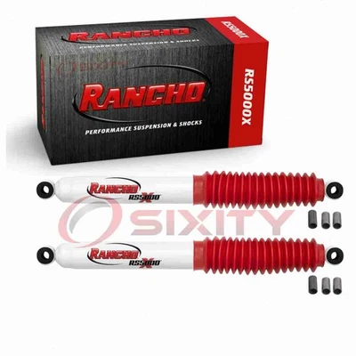 2 pc Rancho RS5000X Rear Shock Absorbers for 1945 Willys CJ2A Spring Strut xf - Image 1 of 4