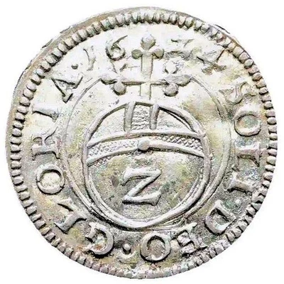 German States. Bavaria 2 kreuzer 1624. Halbbatzen HIGH GRADE #5602 - Image 1 of 2