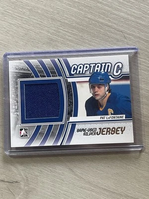 2011-12 In The Game Captain C Game Used Jersey Silver Pat Lafontaine Sharp - Image 1 of 3