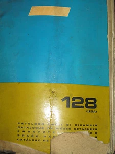 FIAT 128 SEDAN STATION WAGON 1971-73 FACTORY SPARE PARTS CATALOG FREE USA SHIP - Picture 1 of 1