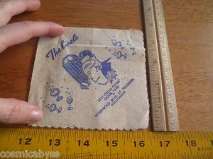 The Circle Restaurant 1945 Cocktail Serviette Ocean Park Hollywood CA - Bild 1 von 2