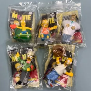 2007 Burger King The Simpsons Movie Kids' Club Toy (5) Pack - Picture 1 of 11