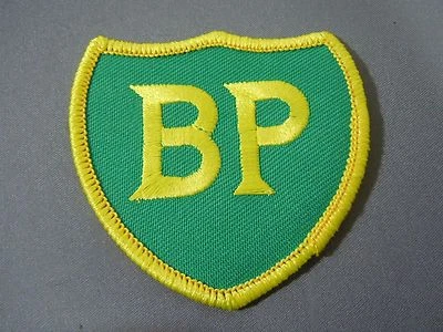 BP - British Petroleum Embroidered Iron-On Uniform-Jacket Patch 2 1/2" Shield - Image 1 of 2