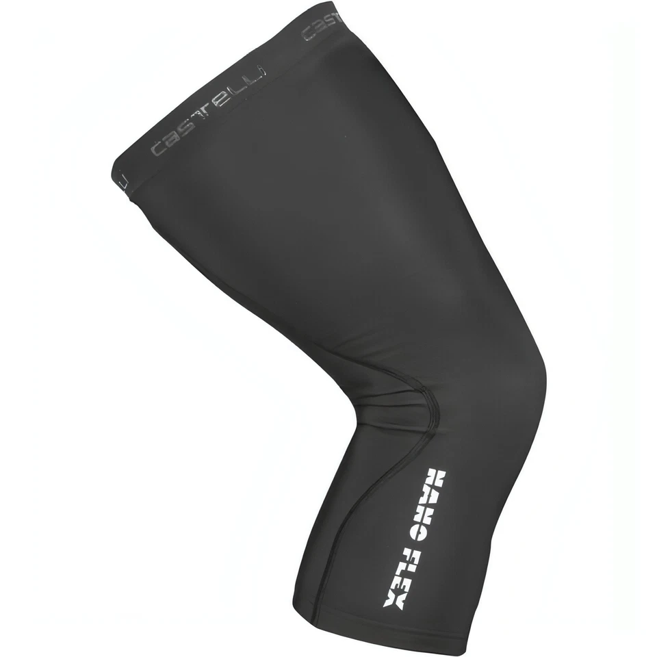 Castelli NanoFlex 3G Cycling Knee Warmers Black Leg Sleeves Bike Thermal Mens - Image 1 of 1