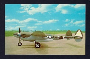 Postal de aviación Lockheed P-38L avión de combate "Lightning", militar - Imagen 1 de 2