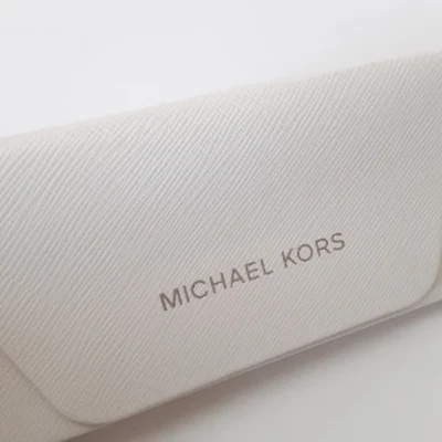 NUEVO MICHAEL KORS BLANCO AUTÉNTICO GAFAS GAFAS GAFAS ESTUCHE SOLAMENTE Foto 1 de 4