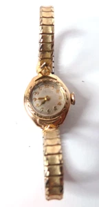 VINTAGE 1970'S WOMENS 6AH BULOVA 17'J MANUA WIND WATCH 10K GOLD FILLED CASE - Imagen 1 de 8