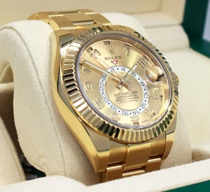 Rolex Sky-Dweller 326938 18K Yellow Gold Oyster Men's Watch MINT - Picture 1 of 11