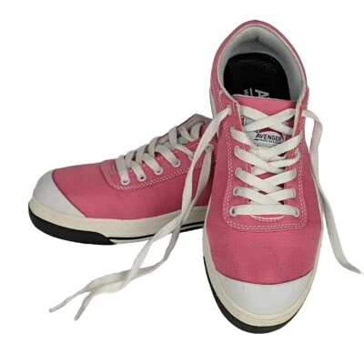 Botas de trabajo Avenger para mujer talla 9 hoja ancha punta baja de acero resistente al aceite rosa Foto 1 de 4